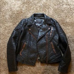 Women’s Marc Jacobs Faux Leather Moto Jacket large